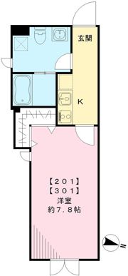 LAPiS COURT YOTSUYAの間取り画像