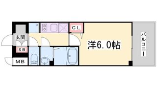 エステムコート神戸グランスタイルの間取り画像