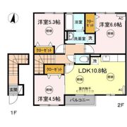クレール A棟の間取り画像