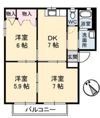 クレール丸山 Ⅰの間取り画像