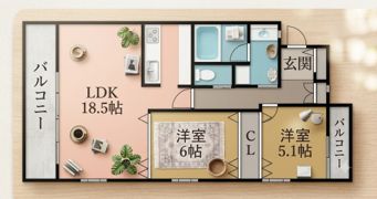 HOLLY HILLS RESIDENCE WESTの間取り画像