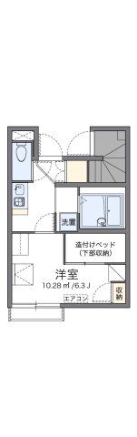 レオパレスFUZIMON Bの間取り画像