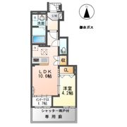 森本3丁目新築アパートの間取り画像