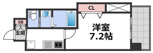 Luxe鶴見の間取り画像