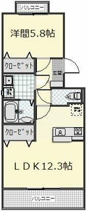 ウィンベル鎧橋Iの間取り画像