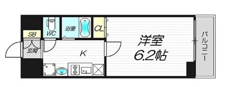 エステムコート新大阪Ⅵエキスプレイスの間取り画像