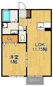 オーク上富野の間取り画像