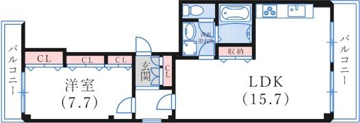 アカカベビルの間取り画像