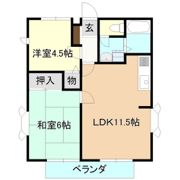 フルーツハイツB棟の間取り画像