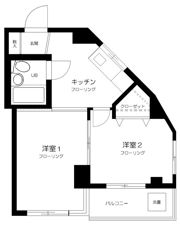 NYマンションの間取り画像