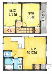 ヤナギハイツⅡの間取り画像