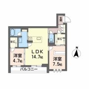 DEUXリジエールの間取り画像