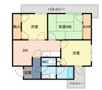 グランドール1番館の間取り画像