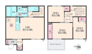 仮）吉川市高富1丁目 新築の間取り画像