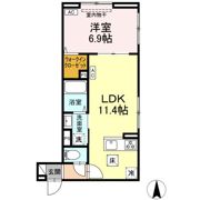 （仮称）D-ROOM大谷田3丁目PJ A棟の間取り画像
