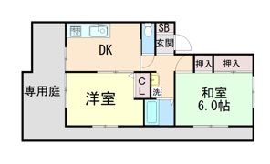 ヒルサイド御影の間取り画像