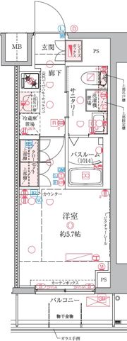 クレヴィスタ横浜関内の間取り画像