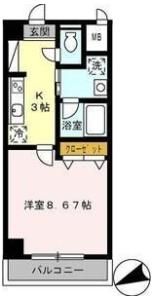 ジオステージ東山の間取り画像