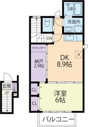 Gracieux（グラシュー）泉町の間取り画像