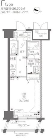 ZOOM北千住の間取り画像