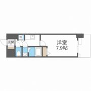 ワールドアイ難波南PORTAの間取り画像