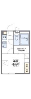レオパレスシャトル Kの間取り画像