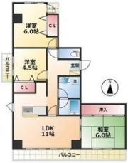 HP植田南ビルの間取り画像