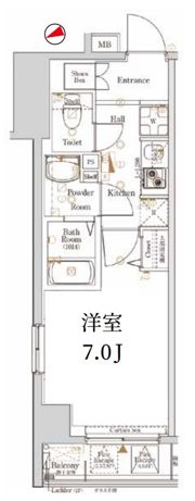 Log銀座東／ログ銀座東の間取り画像