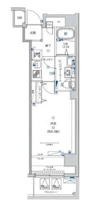 フェルクルール押上の間取り画像