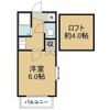 アップルハウス銀杏町Aの間取り画像