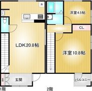 カッツェカヤバの間取り画像