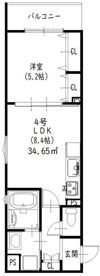 クリエオーレ倉治の間取り画像