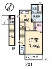 シャーメゾン今津の間取り画像