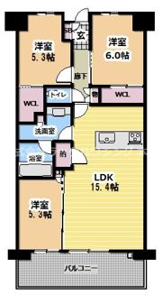 シティテラス今福鶴見の間取り画像