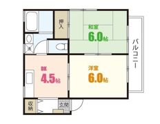 ラヴィーヌ緑井Ⅱ号館の間取り画像