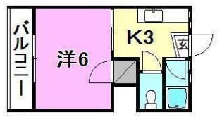 湯渡ハイツ（湯渡町5）の間取り画像