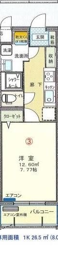 αプレミアム松末の間取り画像
