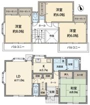 東大宮ハウスの間取り画像