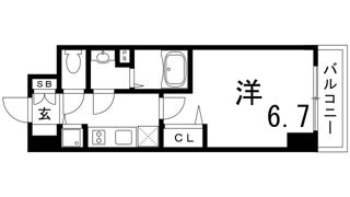 プレサンスKOBEシフォンの間取り画像