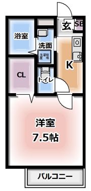 ビラージュドゥカルムの間取り画像