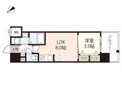 S－RESIDENCE空港通りawesomeの間取り画像