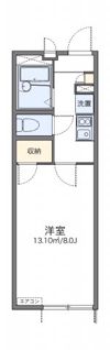 レオパレス三津屋北Ⅱの間取り画像