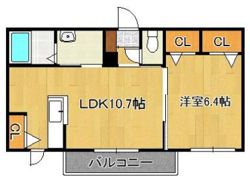 M.J.SKY B棟の間取り画像