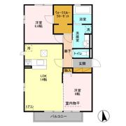 エルビータ Bの間取り画像