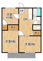 山口ハイツBの間取り画像