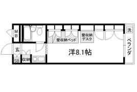 セレーネ田辺Ⅲ-Aの間取り画像