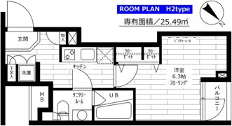 グランドコンシェルジュ用賀アジールコートの間取り画像