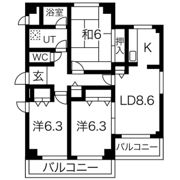 ハイツ桃山IIの間取り画像