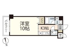 パレス西広島の間取り画像