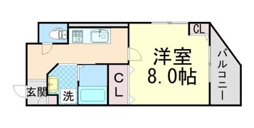 アクロス神戸灘アパートメントの間取り画像